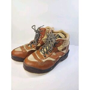 Hodgman Lakestream Wading Felt Boots Mens 8 Fly Fishing Shoes Ankle Brown